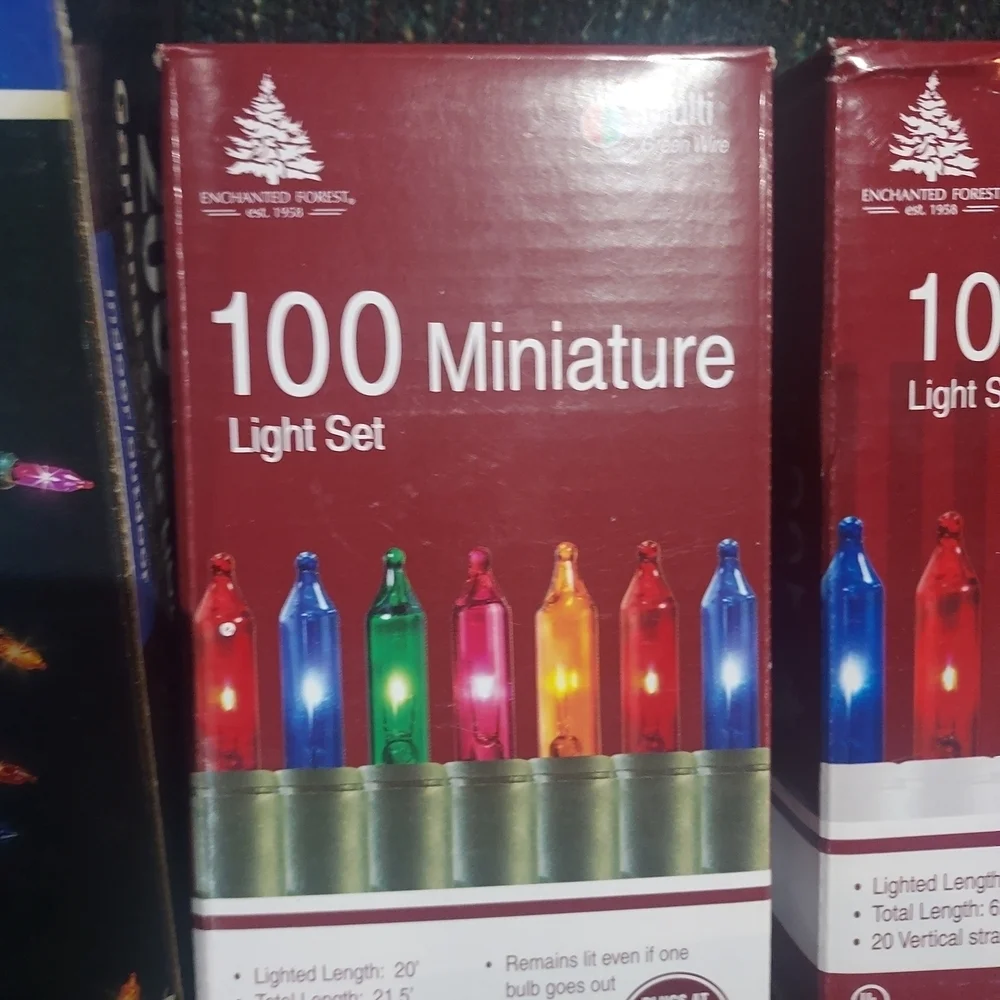 Multi-Color Miniature Light Set by Holiday Time